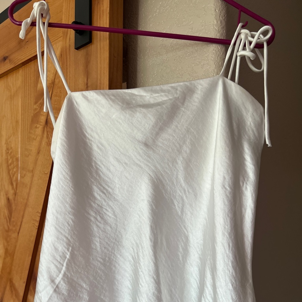 Princess Polly White Satin Top - Size 4